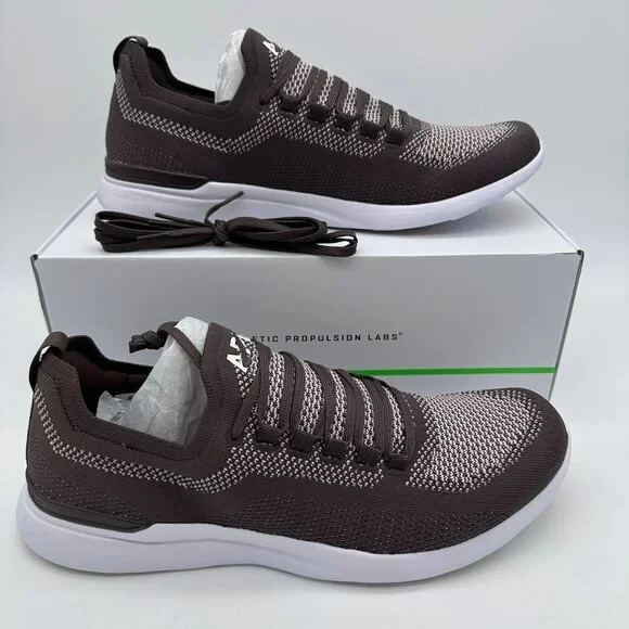 APL‎ Men's TechLoom Breeze Running Sneaker, Size 13, Chocolate/Silk/White